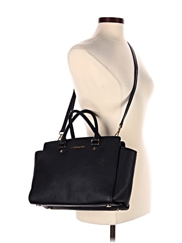MICHAEL Michael Kors Leather Satchel (view 2)