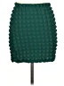 MadRag Solid Green Casual Skirt Size L - photo 2