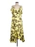 DKNY 100% Polyester Tropical Yellow Cocktail Dress Size 8 - photo 1