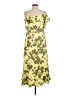 DKNY 100% Polyester Tropical Yellow Cocktail Dress Size 8 - photo 2
