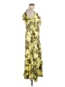 DKNY 100% Polyester Tropical Yellow Cocktail Dress Size 8 - photo 4