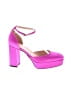 J.Crew Color Block Pink Heels Size 7 1/2 - photo 1
