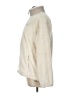 New Balance 100% Polyester Solid Ivory Faux Fur Jacket Size L - photo 5