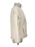 New Balance 100% Polyester Solid Ivory Faux Fur Jacket Size L - photo 4