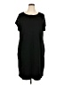 Spense Solid Black Casual Dress Size 20 - photo 1