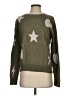 Fate 100% Cotton Stars Green Pullover Sweater Size S - photo 1