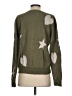 Fate 100% Cotton Stars Green Pullover Sweater Size S - photo 2