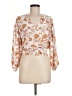 1.State 100% Polyester Orange 3/4 Sleeve Blouse Size M - photo 1