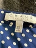 Chaus 100% Polyester Polka Dots Blue 3/4 Sleeve Blouse Size 3X - photo 7