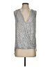 Guess 100% Viscose Silver Sleeveless Blouse Size S - photo 1