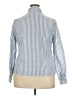 Unbranded 100% Polyester Stripes Blue Long Sleeve Blouse Size XXL - photo 2