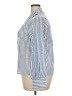 Unbranded 100% Polyester Stripes Blue Long Sleeve Blouse Size XXL - photo 5