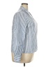 Unbranded 100% Polyester Stripes Blue Long Sleeve Blouse Size XXL - photo 4