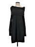 Joan Vass Solid Gray Casual Dress Size S - photo 1