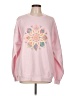 Gildan Floral Pink Sweatshirt Size L - photo 1
