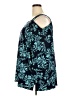 Woman Within Floral Teal 3/4 Sleeve Top Size 26 (2X) - photo 5