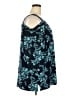 Woman Within Floral Teal 3/4 Sleeve Top Size 26 (2X) - photo 4