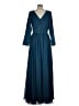 Assorted Brands 100% Polyester Teal Cocktail Dress Size M (estimated) - photo 2