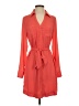 Express 100% Polyester Orange Casual Dress Size S - photo 1