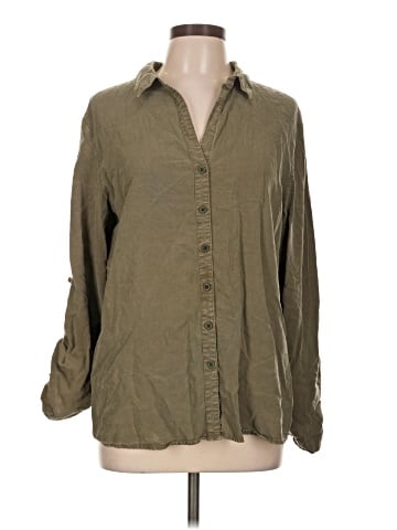 Matty M 3/4 Sleeve Button-Down Shirt (view 1)
