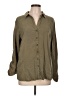 Matty M Green 3/4 Sleeve Button-Down Shirt Size L - photo 1