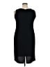 Perceptions Solid Black Cocktail Dress Size 14 Petite - photo 2