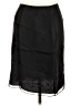 Ann Taylor 100% Silk Black Silk Skirt Size 10 - photo 1