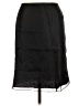 Ann Taylor 100% Silk Black Silk Skirt Size 10 - photo 2