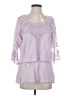 Democracy Purple 3/4 Sleeve Blouse Size S - photo 1