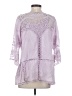Democracy Purple 3/4 Sleeve Blouse Size S - photo 2