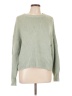 Gap 100% Cotton Solid Green Pullover Sweater Size L - photo 1
