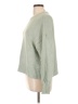 Gap 100% Cotton Solid Green Pullover Sweater Size L - photo 5