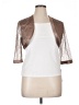 JS Collections Metallic Brown Vest Size 16 - photo 1