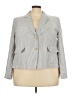 J.Crew Stripes Gray Blazer Size 24 - photo 1
