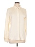 Theory 100% Silk Ivory Long Sleeve Silk Top Size L - photo 1