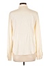 Theory 100% Silk Ivory Long Sleeve Silk Top Size L - photo 2