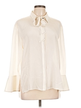 Alice + Olivia Long Sleeve Silk Top
