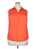 Venezia Orange Sleeveless Button-Down Shirt Size 18 - 20 Plus - photo 1