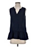 Lilly Pulitzer 100% Polyester Blue Sleeveless Blouse Size XS - photo 1