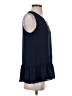 Lilly Pulitzer 100% Polyester Blue Sleeveless Blouse Size XS - photo 4
