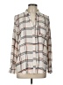 The Limited Outlet 100% Polyester Gray Long Sleeve Button-Down Shirt Size L - photo 1