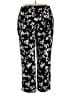 Simply Vera Vera Wang 100% Polyester Floral Black Casual Pants Size XXL - photo 2