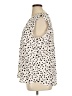 Ann Taylor LOFT 100% Polyester Polka Dots Ivory Sleeveless Blouse Size XL - photo 5