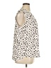 Ann Taylor LOFT 100% Polyester Polka Dots Ivory Sleeveless Blouse Size XL - photo 4