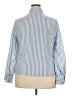 Unbranded 100% Polyester Stripes Blue 3/4 Sleeve Blouse Size XXL - photo 2