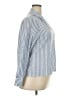 Unbranded 100% Polyester Stripes Blue 3/4 Sleeve Blouse Size XXL - photo 4