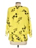 Vince Camuto 100% Polyester Yellow 3/4 Sleeve Blouse Size L - photo 2