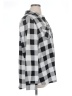 D&Co. Checkered-gingham Silver Long Sleeve Blouse Size 1X - photo 4