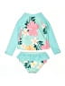 Unbranded Teal Two Piece Swimsuit Size 2T - photo 2