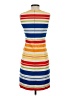 Tabitha 100% Cotton Graphic Stripes Multi Color Blue Casual Dress Size 2 - photo 2